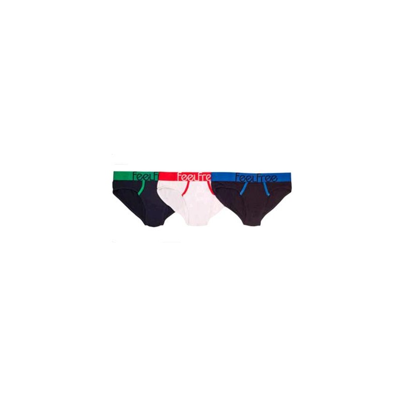 H1005 FEEEL FREE PACK-3 SLIP BASIC FASHION "Colores" H1005 FEEEL FREE PACK-3 SLIP BASIC FASHION "Colores"