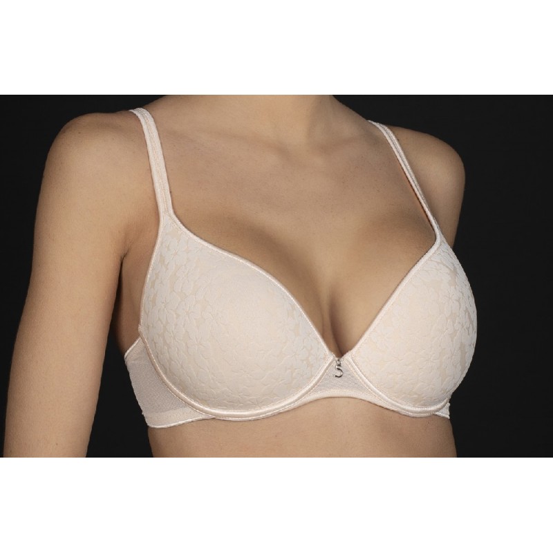 REBECA-B SELENE SUJETADOR AROS CON RELLENO JACQUARD FLOR "322" REBECA-B SELENE SUJETADOR AROS CON RELLENO JACQUARD FLOR "322"