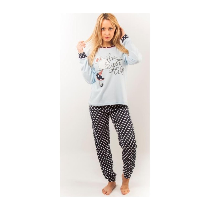 2542 RUIPEREZ PIJAMA MUJER C/REDONDO RATITA LUNARES "The good LIfe" 2542 RUIPEREZ PIJAMA MUJER C/REDONDO RATITA LUNARES "The good LIfe"
