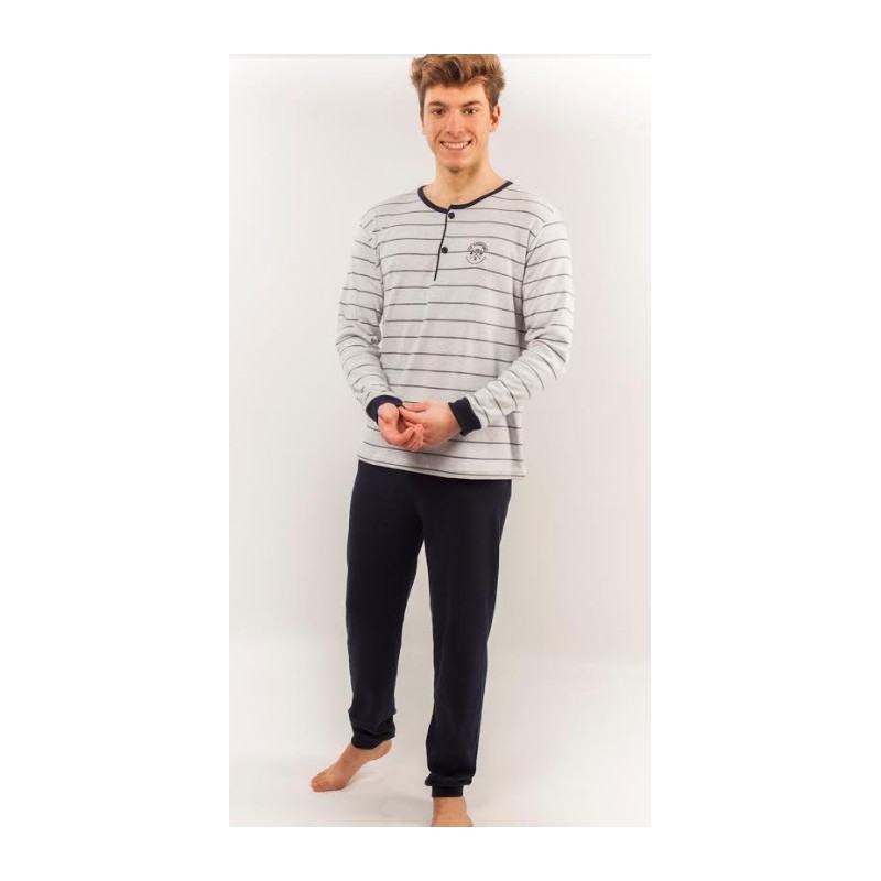 2511 RUIPEREZ PIJAMA HOMBRE C/TAPETA RAYAS BORDADO "The aventure" 2511 RUIPEREZ PIJAMA HOMBRE C/TAPETA RAYAS BORDADO "The aventure"