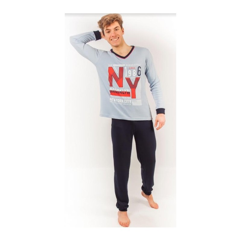2515 RUIPEREZ PIJAMA HOMBRE C/PICO NEW YORK BROOKLIN 2515 RUIPEREZ PIJAMA HOMBRE C/PICO NEW YORK BROOKLIN