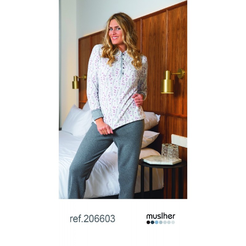 206603 MUSLHER PIJAMA MUJER MILANO 206603 MUSLHER PIJAMA MUJER MILANO