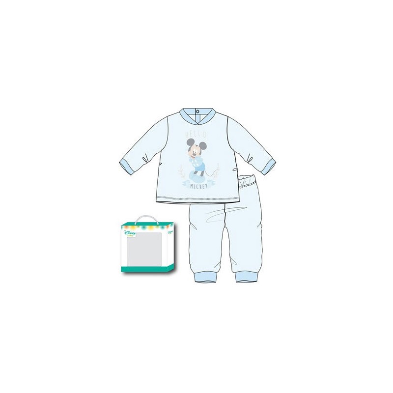 Celeste HS5353 DISNEY PIJAMA BEBE 2 PZAS TUNDO "Hello Mickey" Foto Celeste HS5353 DISNEY PIJAMA BEBE 2 PZAS TUNDO "Hello Mickey" Foto