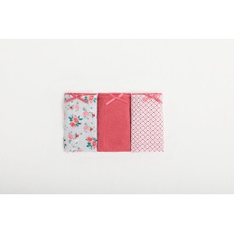 FLOWERS BERRY PB1014 PROMISE PACK-3 TANGA ALGODON ESTAMPADO