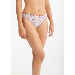 PB1014 PROMISE PACK-3 TANGA ALGODON ESTAMPADO