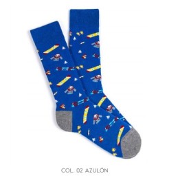 002 AZUL 9079 JULY KHÜ CALCETIN HOMBRE FANTASIA SNOW BOARD