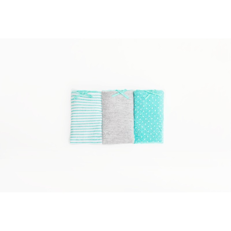 PB1011 PROMISE PACK-3 BRAGA BIKINI ALGODON ESTAMPADO "PC1011"