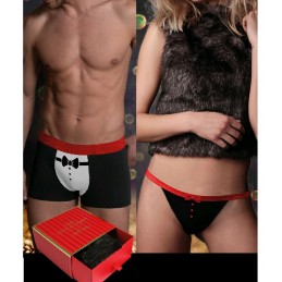 44534 ADMAS ESTUCHE REGALO BOXER+TANGA+2 COPAS