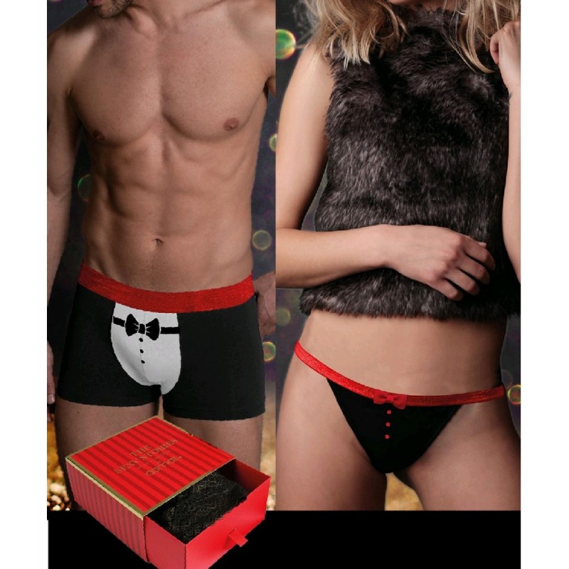 44534 ADMAS ESTUCHE REGALO BOXER+TANGA+2 COPAS 44534 ADMAS ESTUCHE REGALO BOXER+TANGA+2 COPAS
