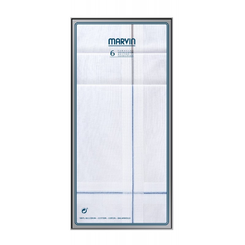 324.95 P MARVIN CRYSTAL 6Uds PAÑUELOS HOMBRE 40x40 324.95 P MARVIN CRYSTAL 6Uds PAÑUELOS HOMBRE 40x40