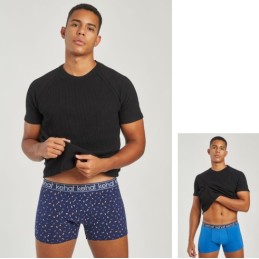 1 990 KEHAT PACK-2 BOXER HOMBRE ALGODON FANTASIA