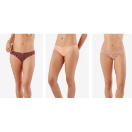 PB1011 PROMISE PACK-3 BRAGA BIKINI ALGODON ESTAMPADO "PC1011"