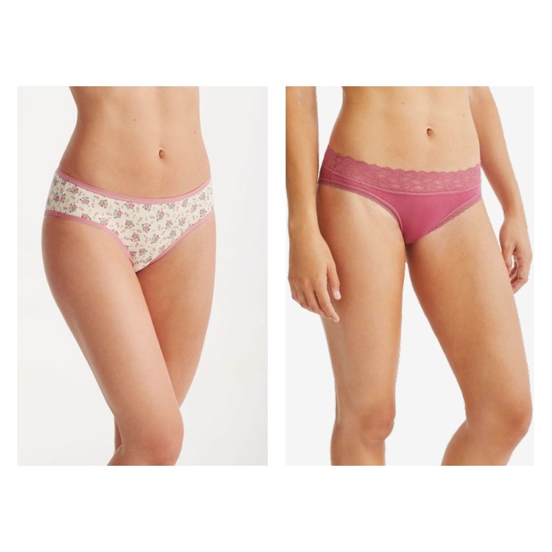 PB7092 PROMISE PACK-2 BRAGA BIKINI MODAL LISA ESTAMPADA "PC7092"