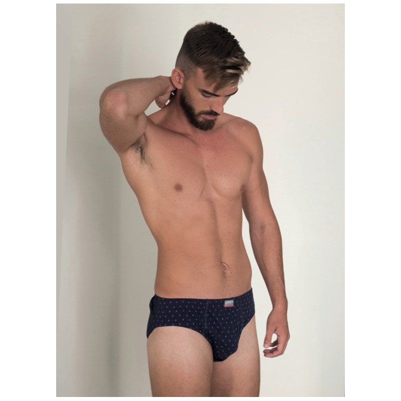 SURT 304X JAST PACK-3 SLIP HOMBRE ESTAMPADOS AZULES