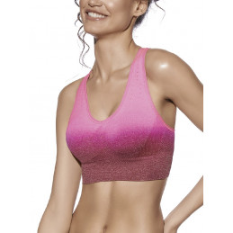 FUCSIA DIANA SELENE SUJETADOR DEPORTIVO RELLENO EXTRAIBLE "344"