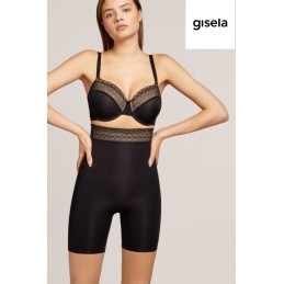 NEGRO 1/0442 GISELA PANTALON MOLDEADOR ENCAJE CINTURA FREE