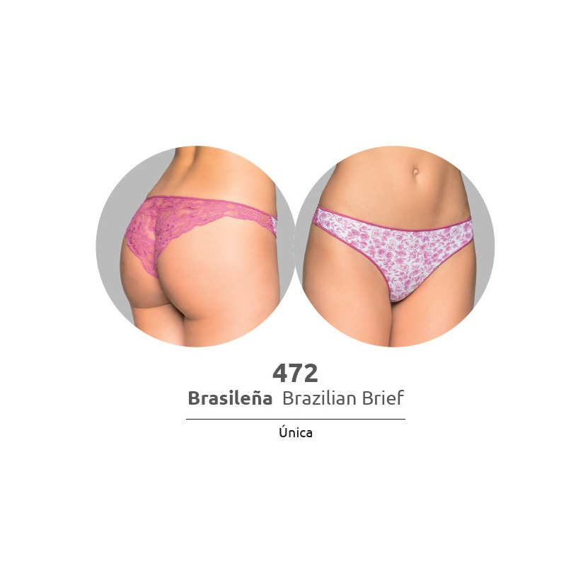 472 NAIARA ( Precio de Caja de 6 Pack-2 ) BRASILEÑA ALGODON LYCRA FANTASIA TRASERA ENCAJE Surtido Foto 472 NAIARA ( Precio de Caja de 6 Pack-2 ) BRASILEÑA ALGODON LYCRA FANTASIA TRASERA ENCAJE Surtido Foto