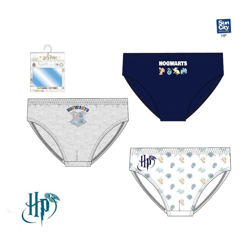 UNIC EV3046.E00 HARRY POTTER PACK-3 SLIP NIÑO UNIC EV3046.E00 HARRY POTTER PACK-3 SLIP NIÑO