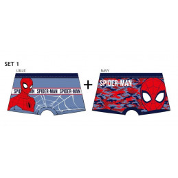 SET1 BLUENAVY EV8112 MARVEL PACK-2 BOXER NIÑO SPIDERMAN