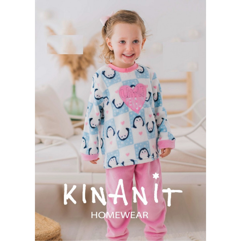 KN-294/IV22 KNT PIJAMA INFANTIL NIÑA CORAL LITTLE PENGUN KN-294/IV22 KNT PIJAMA INFANTIL NIÑA CORAL LITTLE PENGUN