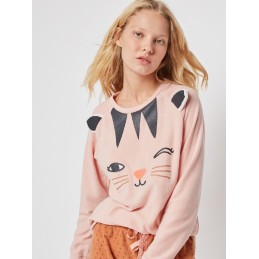 ROSA 2/1981 GISELA PIJAMA MUJER GATO