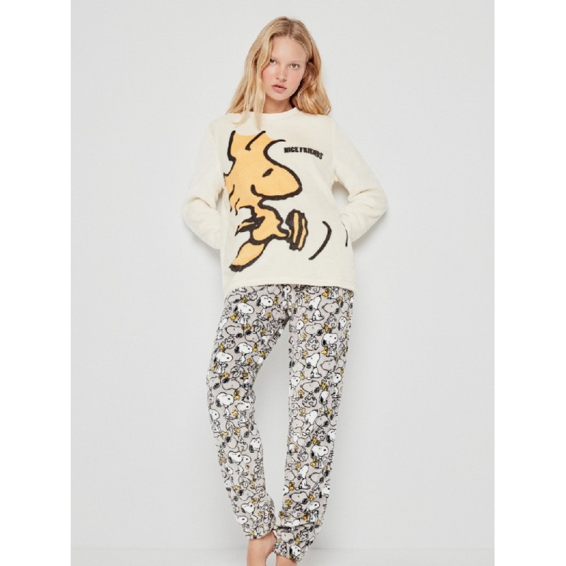 BLCO 2/1993 GISELA PIJAMA MUJER SNOOPY MICROPOLAR BLCO 2/1993 GISELA PIJAMA MUJER SNOOPY MICROPOLAR