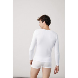 70101 YSABEL MORA CAMISETA HOMBRE TERMICA MANGA LARGA Blanco Foto
