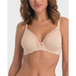 P0713 C PLAYTEX SUJETADOR AROS SIN RELLENO JACQUARD ENCAJE Piel Foto
