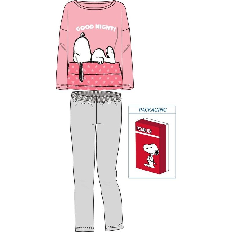 VH7173.E00.B PEANUTS PIJAMA NIÑA INTERLOCK SNOOPY