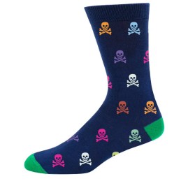 C291 CARLOMAGNO CALCETIN HOMBRE FANTASIA CALAVERAS