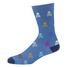 C291 CARLOMAGNO CALCETIN HOMBRE FANTASIA CALAVERAS