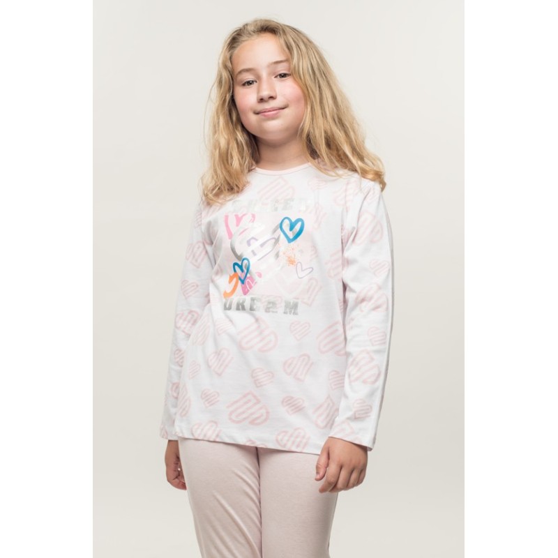 KN-421VR23 KINANIT PIJAMA LARGO NIÑA "SWEET DREAM"
