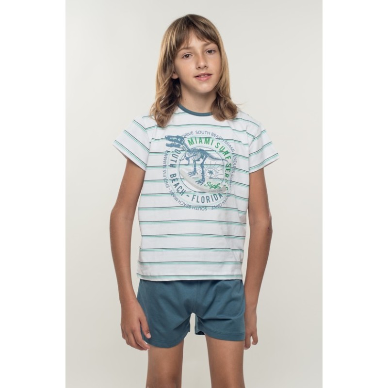 KN-323VR23 KINANIT PIJAMA NIÑO "MIAMI SURF" KN-323VR23 KINANIT PIJAMA NIÑO "MIAMI SURF"