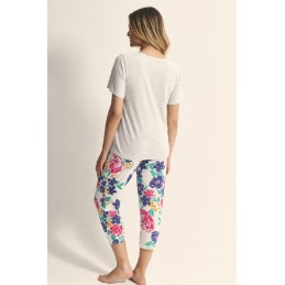 N15212 PROMISE PIJAMA PIRATA MUJER FLORAL