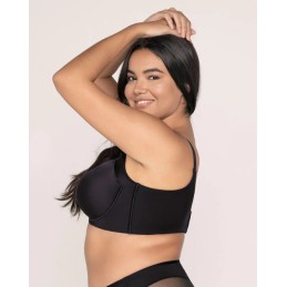 11970 D LEONISA SUJETADOR COVER BRA AROS CON RELLENO Negro Foto