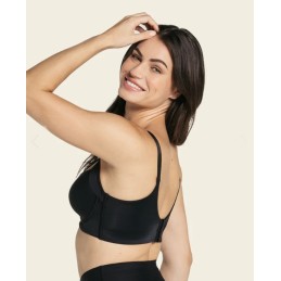 11970 D LEONISA SUJETADOR COVER BRA AROS CON RELLENO Negro Foto
