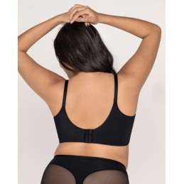 11970 D LEONISA SUJETADOR COVER BRA AROS CON RELLENO Negro Foto