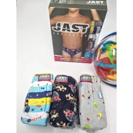 456 JAST PACK-3 SLIP NIÑO ALGODON
