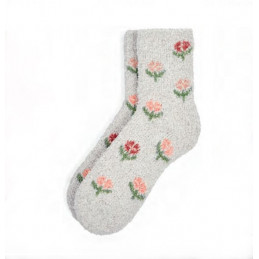 005 GRIS FLORES 1480 SOXLAND CALCETIN MUJER CALENTITOS TOPOS LISTAS FLORES