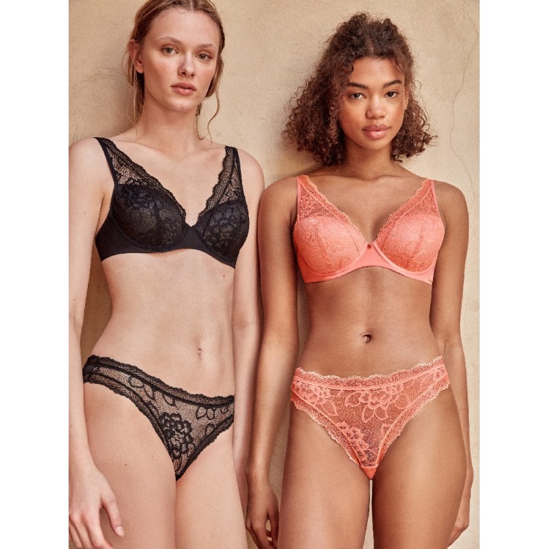 2 10056T+2 10056B B GISELA CONJUNTO SUJETADOR BRALETTE ENCAJE