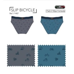 F-907 FABIANNI PACK-2 SLIP HOMBRE BICYCLE