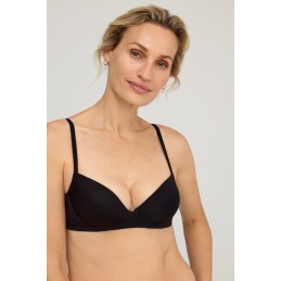 002 NEGRO W1801 CRISTINA B SUJETADOR PUSH-UP SIN AROS