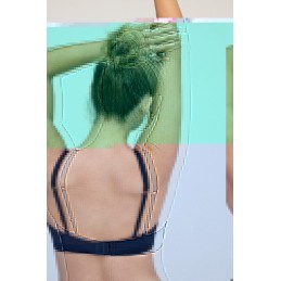 W1841 MÓNICA B PROMISE SUJETADOR HALTER Negro Foto