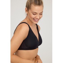 W1841 MONICA C PROMISE SUJETADOR HALTER SIN RELLENO Negro Foto