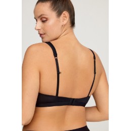 W1841 MONICA C PROMISE SUJETADOR HALTER SIN RELLENO Negro Foto