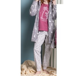 62599 ADMAS PIJAMA MUJER BUNNIES ON THE MOON