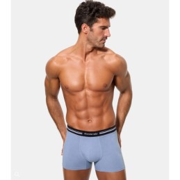 A077I ABANDERADO BOXER HOMBRE CINTURA EXTRA SUAVE Azul claro Foto