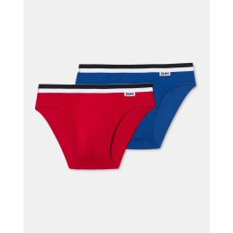 D05H1 UNNO DIM PACK-2 SLIP HOMBRE ALGODON ELASTICO Foto 24246