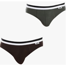 D05H1 UNNO DIM PACK-2 SLIP HOMBRE ALGODON ELASTICO Verde Foto