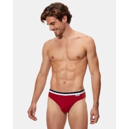 D05H1 UNNO DIM PACK-2 SLIP HOMBRE ALGODON ELASTICO Rojo Foto